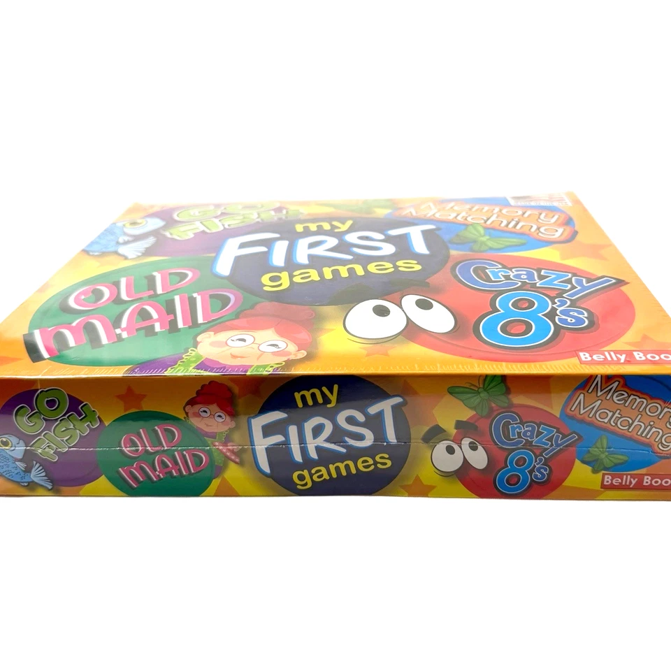 Box of My First Games - GO FISH, OLD MAID, CRAZY 8'S, MEMORY MATCHING New 3+ USA
