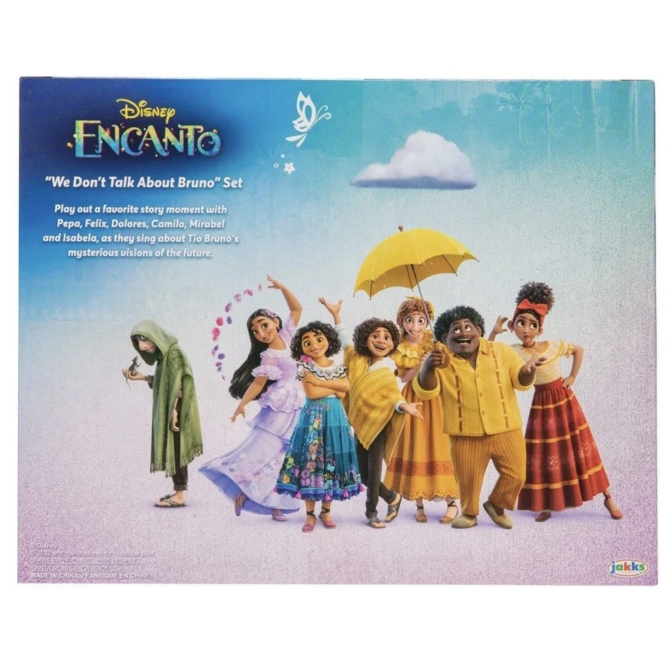Disney Encanto We Don’t Talk About Bruno Movie Set 3" Mini Doll Play Collectible