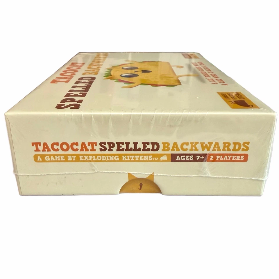 Tacocat Spelled Backwards Board Game By Exploding Kittens Sealed