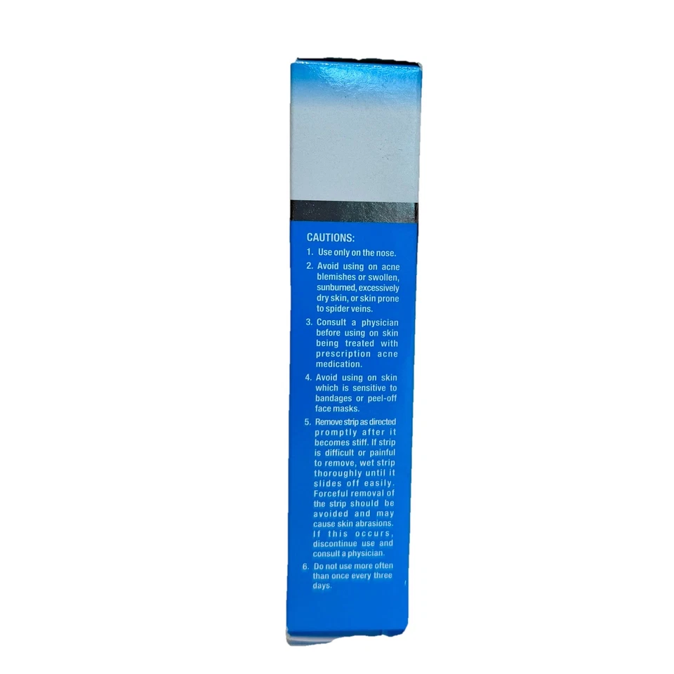 Biore Blue Agave Deep Cleansing Pore Strips Blackheads Dirt 6ct New Sealed Box