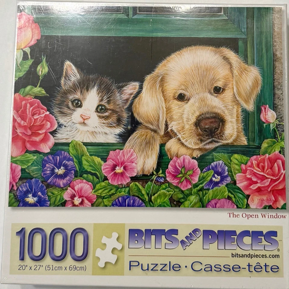 Lot of 5 SEALED 1000 Piece Jigsaw Puzzles Americana Animals Horses Ships Snow