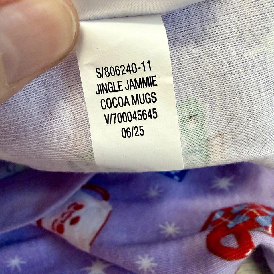 Purple Baby Zip Sleep & Play PJs Christmas Long Sleeve NWT