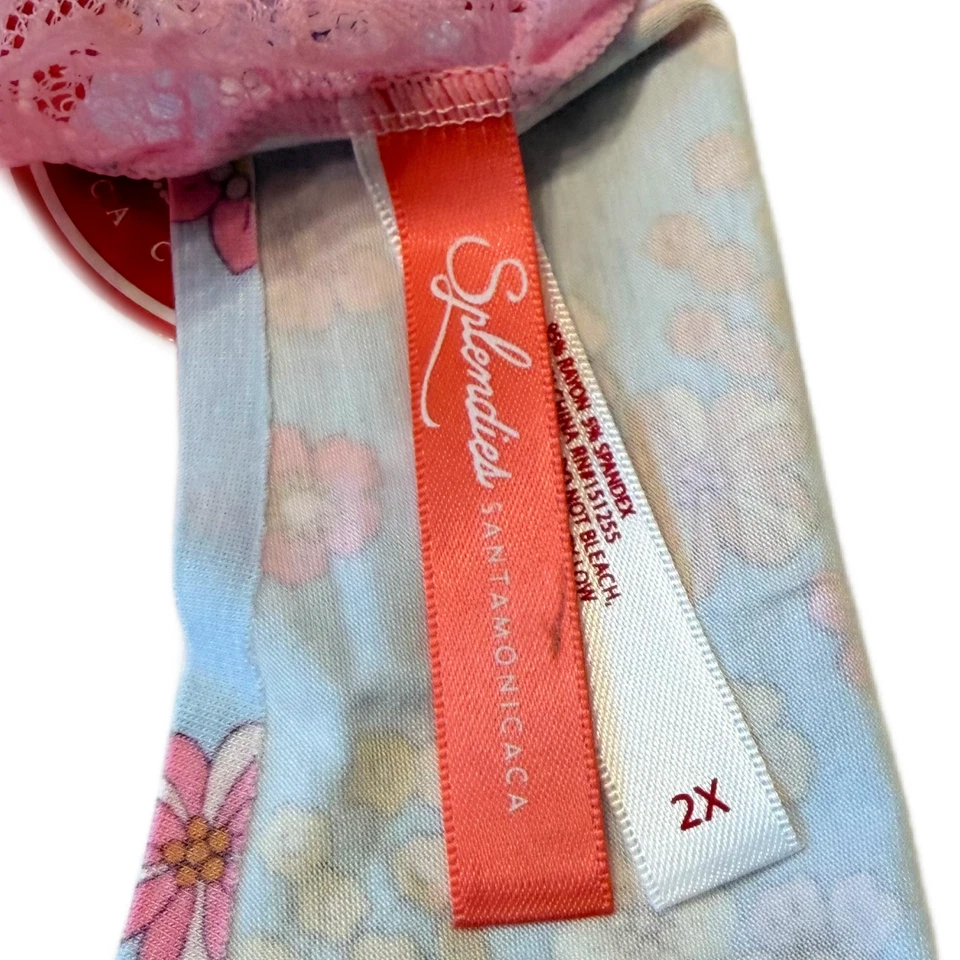 Splendies Maisie Pink Lace Bikini Panties Floral Lingerie Underwear New
