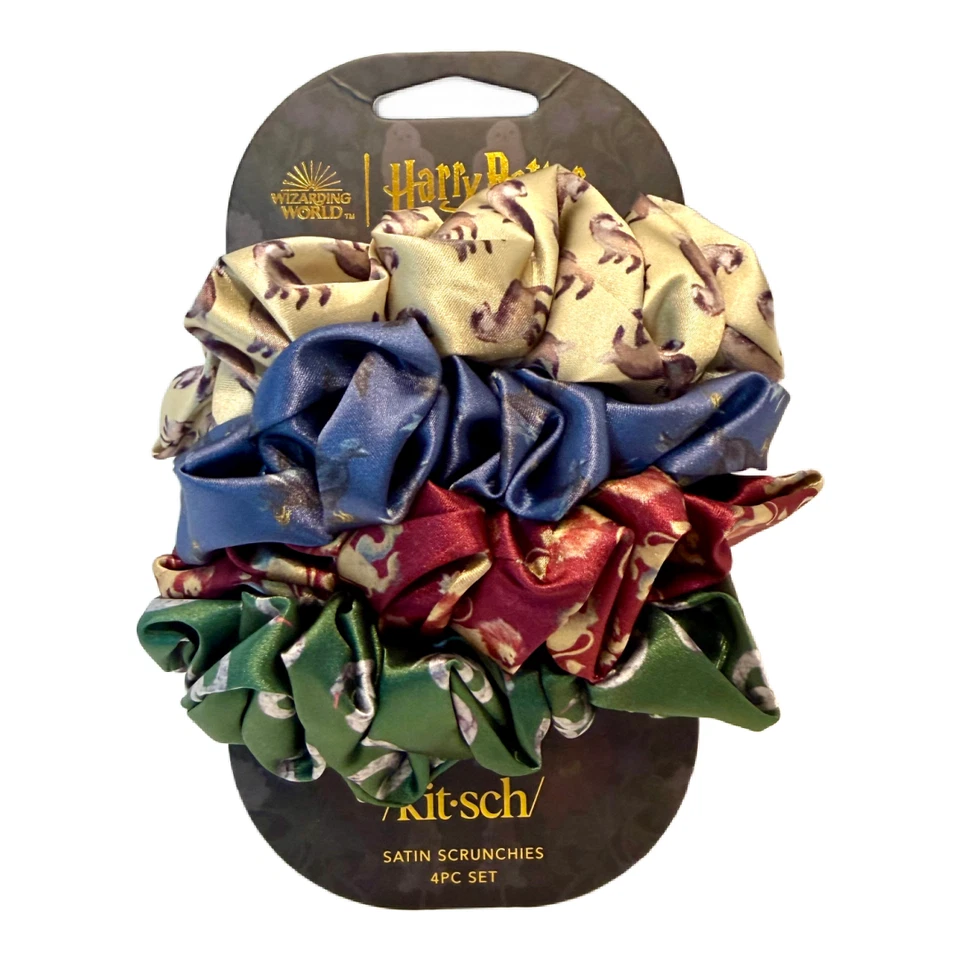 Harry Potter x Kitsch Recycled Plastic Claw Clip & Satin Scrunchies New Lot