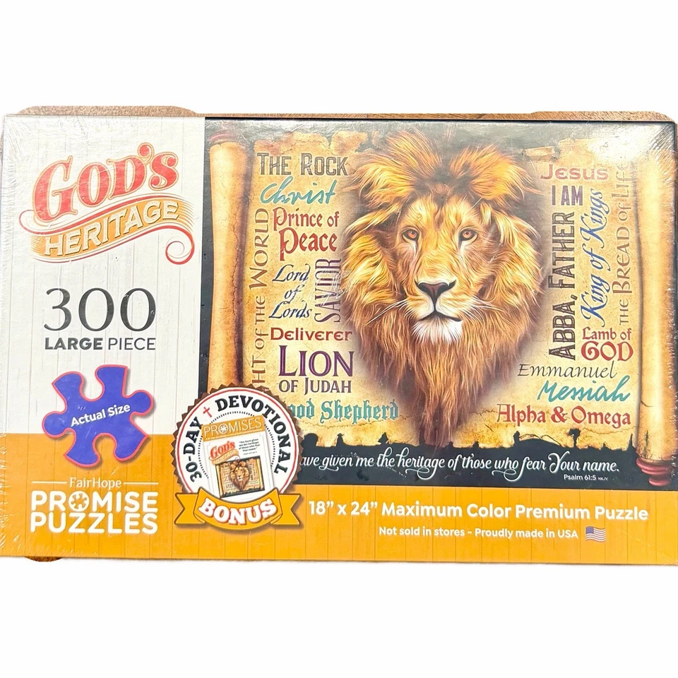 Fair Hope's Promise Jigsaw Puzzle GOD'S HERITAGE 300 Large Piece 18x24 Sealed