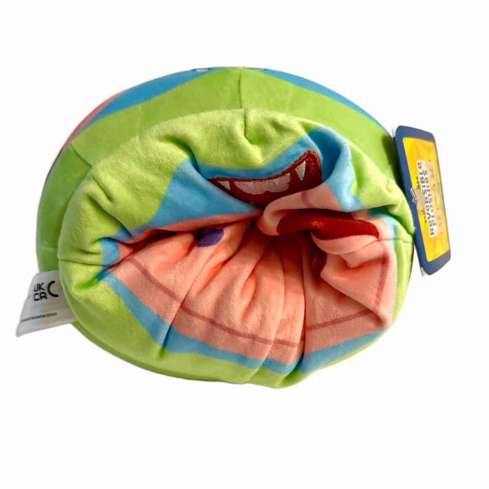 TeeTurtle SpongeBob SquarePants Reversible Plush Gary The Snail 6” Happy Mad NWT