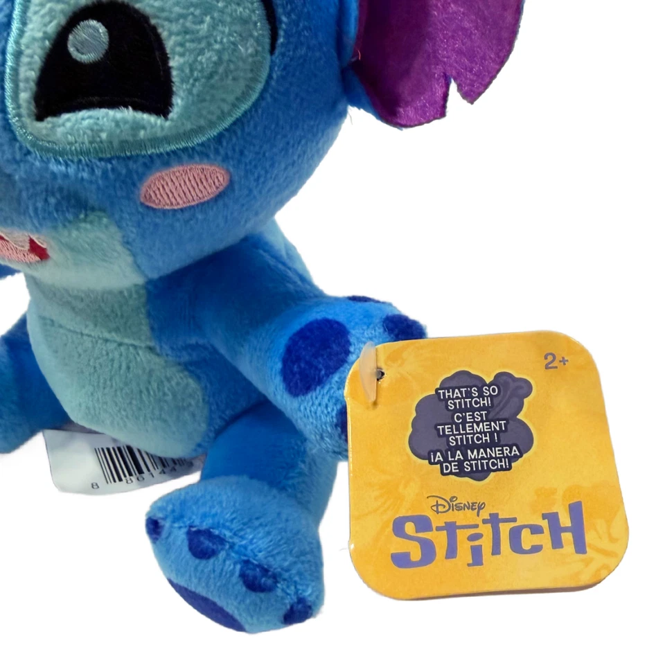 Disney STITCH Lot of 2 Plush Stuffed Animals Barbell Exercise Gym Taco Food NWT