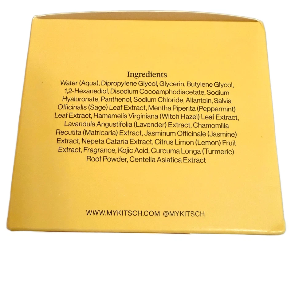 Kitsch Kojic Acid Face & Body 50 Cleansing Pads Brightening Dark Spots New