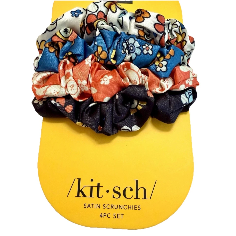Kit•sch x BT21 Meets Kitsch Satin Sleep Scrunchies Limited Edition 4pc Set NEW