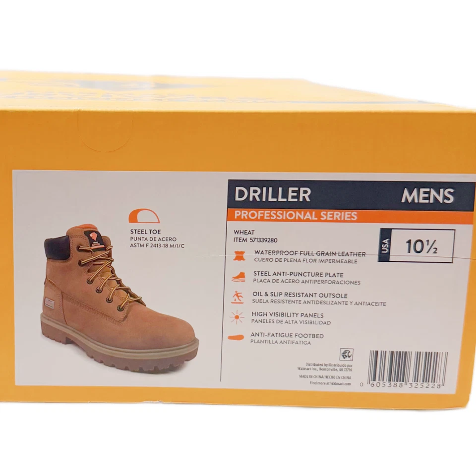 Herman Survivors Pro Series Men's Driller Waterproof Steel Toe Boot NIB