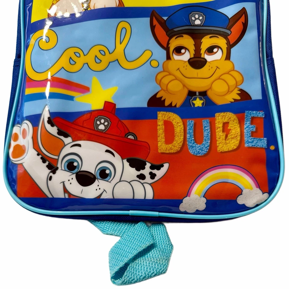 Nickelodeon Paw Patrol Backpack Double Zipper Bag "Happy, Cool, Dude" 2021