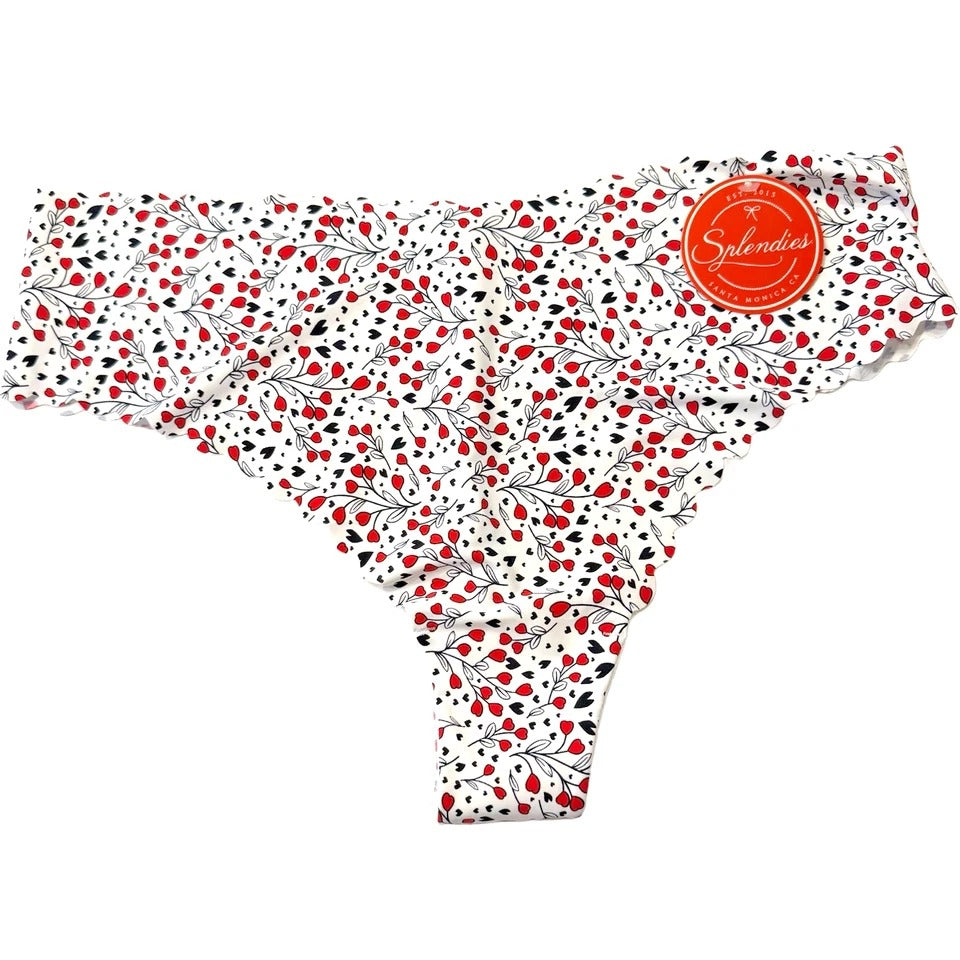 Splendies No-Show Millie Thong Panties Laser Cut Tagless NWT