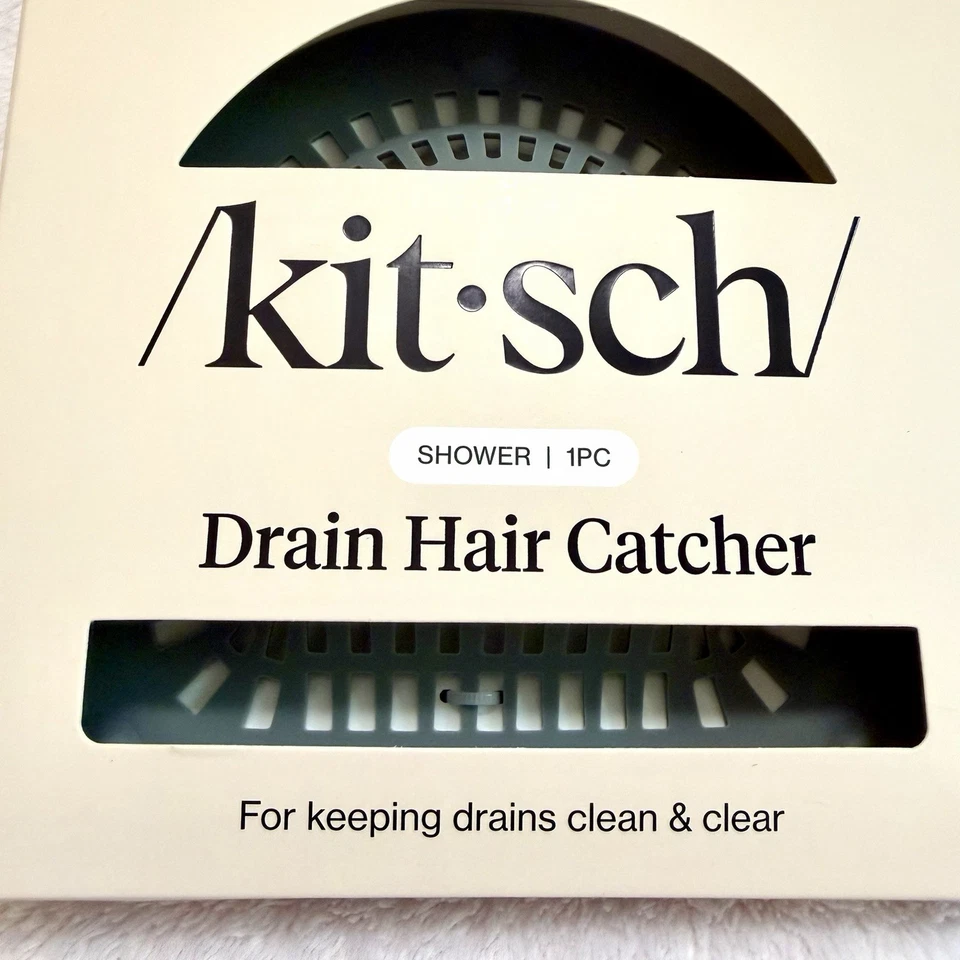 Kitsch Hair Catcher Shower Drain Prevents Clogs Silicone Fits Most Drains 6x6 In