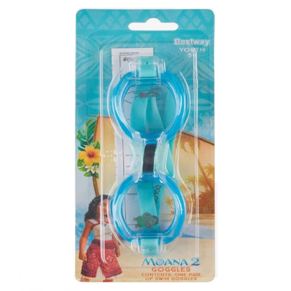 Moana Kiddie Pool 40 Inch Inflatable 3 Ring & Goggles Water Play Outdoor Summer