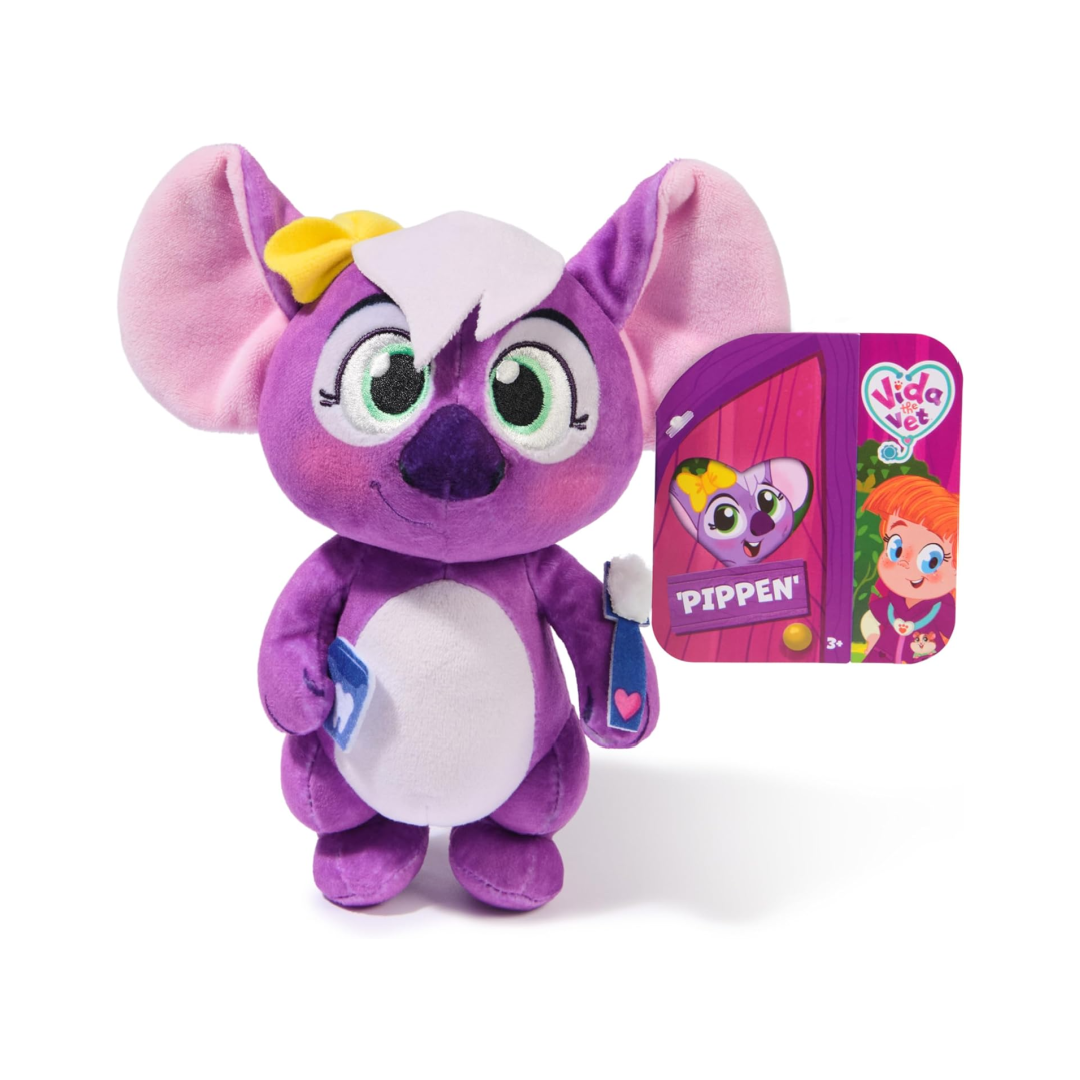 Vida The Vet Plush Dolls Stuffed Animals NWT 4pc Lot Pippon, Baby Mouse, Zig Zag