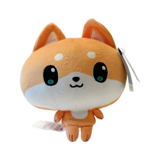 TeeTurtle Cloudheads MISO the Shiba Inu Dog Plush Embroidered Weighted NWT