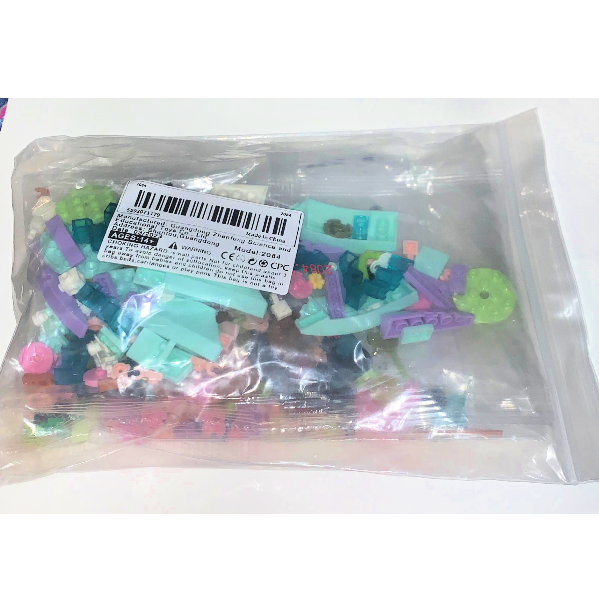 Mini Pink Lotus Flower Building Block Potted Plant Garden #2084 NEW No Box