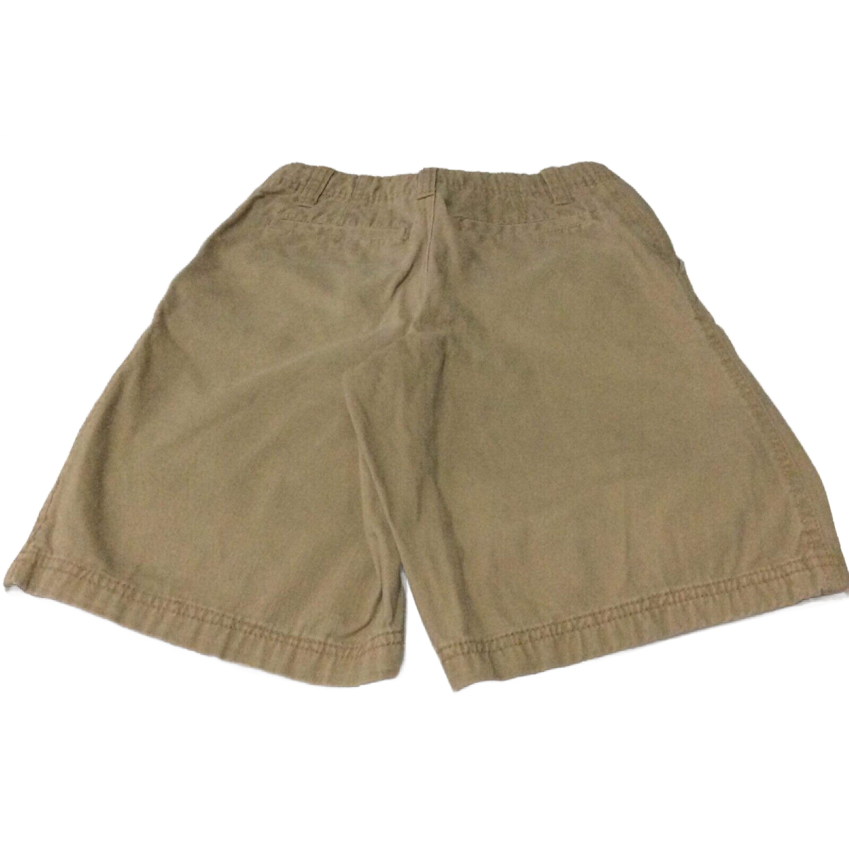 Faded Glory Youth Shorts Size 10 Chino Khaki Adjustable Waist Pockets Belt Loops