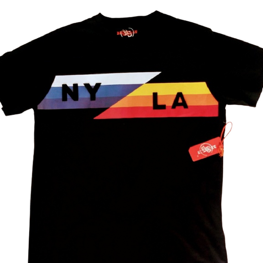 Brooklyn Standard T-Shirt NY/LA Size Small Black Crew Neck Short Sleeve NWT