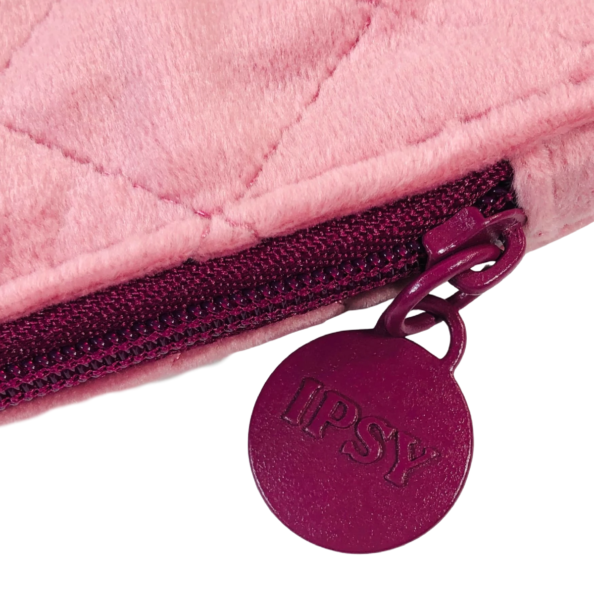 February 2020 Pink Soft Quilted Ipsy Makeup Glam Bag Feel The Love