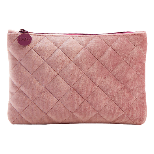 February 2020 Pink Soft Quilted Ipsy Makeup Glam Bag Feel The Love