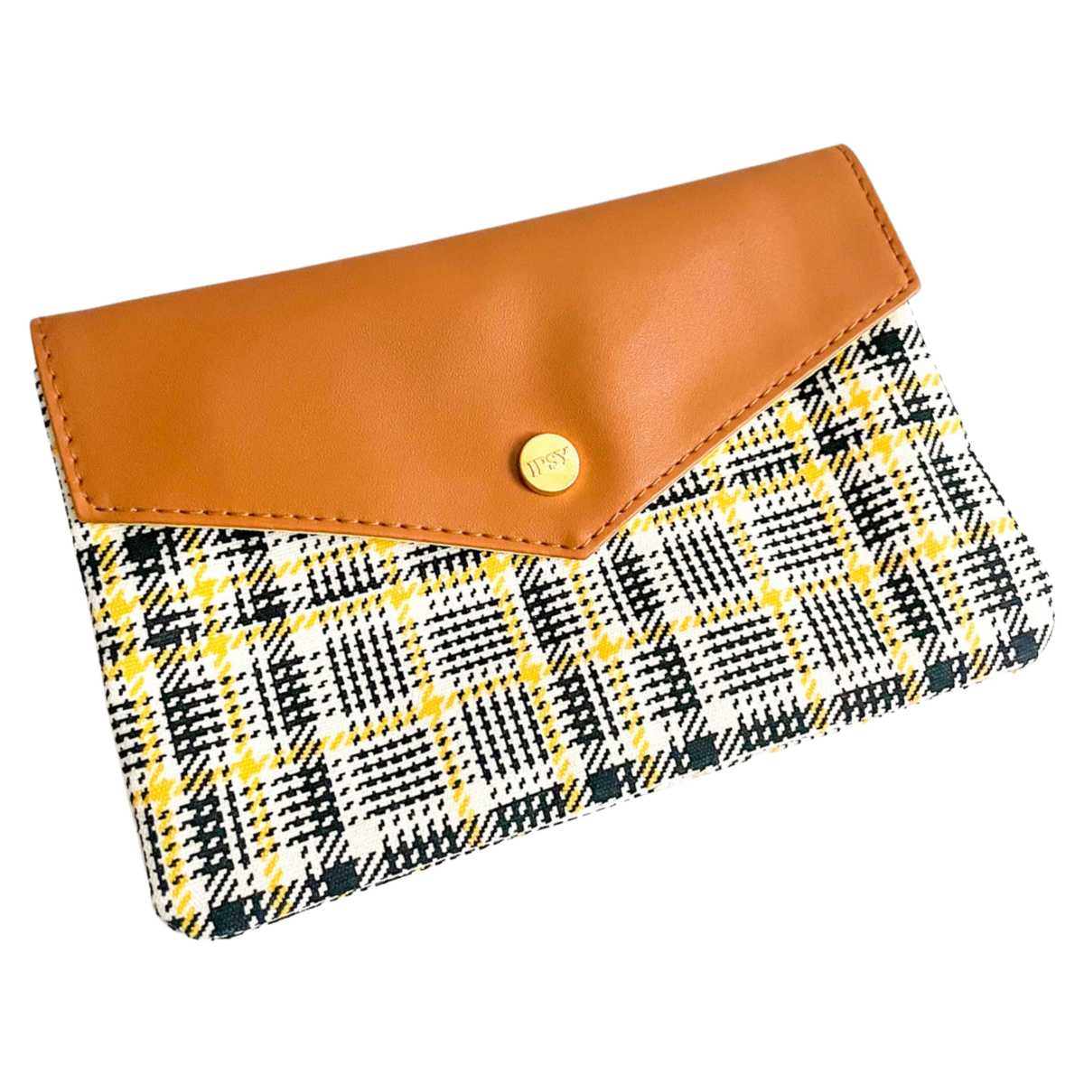 September 2021 Hound’s-Tooth Plaid Ipsy Snap Makeup Glam Bag Clueless