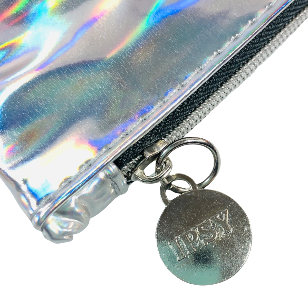 August 2020 Silver Rainbow Holographic Iridescent Ipsy Makeup Glam Bag