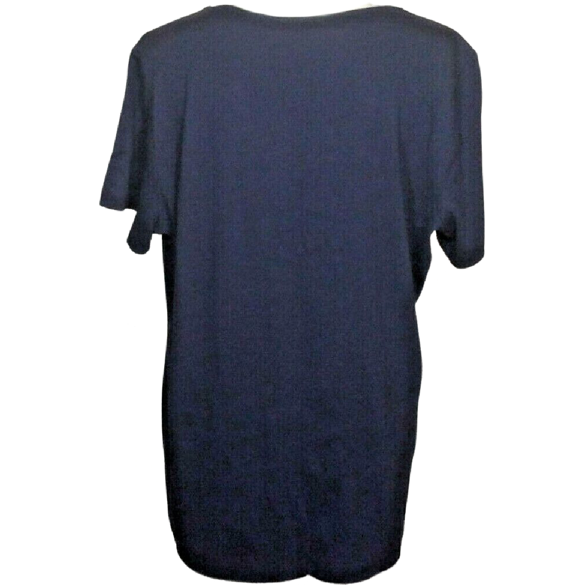 Karen Scott Women Size 1X Embroidered Blue Floral T-shirt Cotton Crewneck NWT