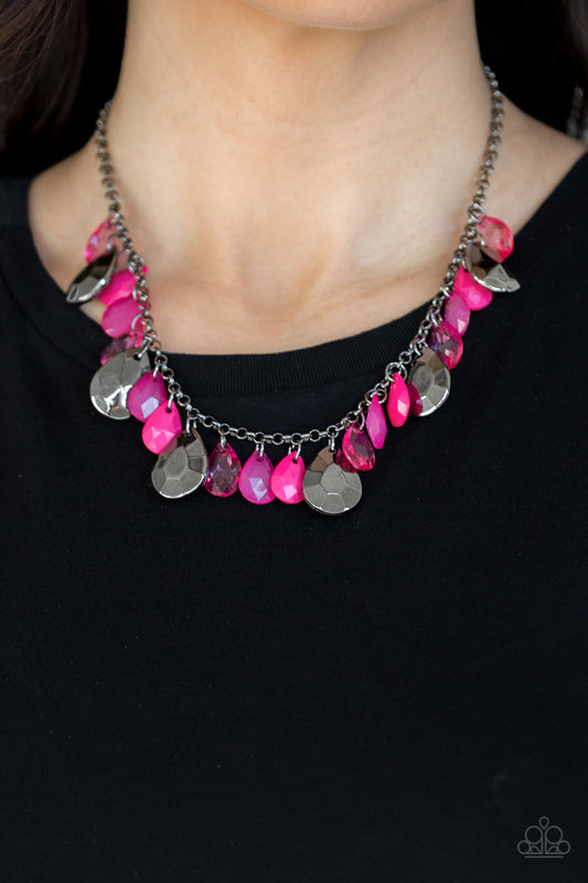 Hurricane Season - Pink & Silver