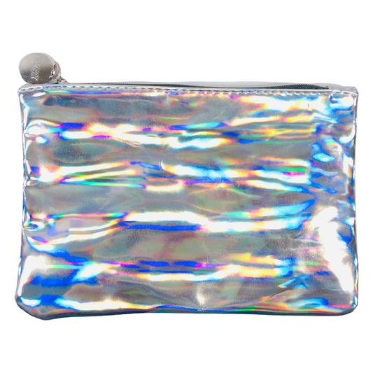 August 2020 Silver Rainbow Holographic Iridescent Ipsy Makeup Glam Bag