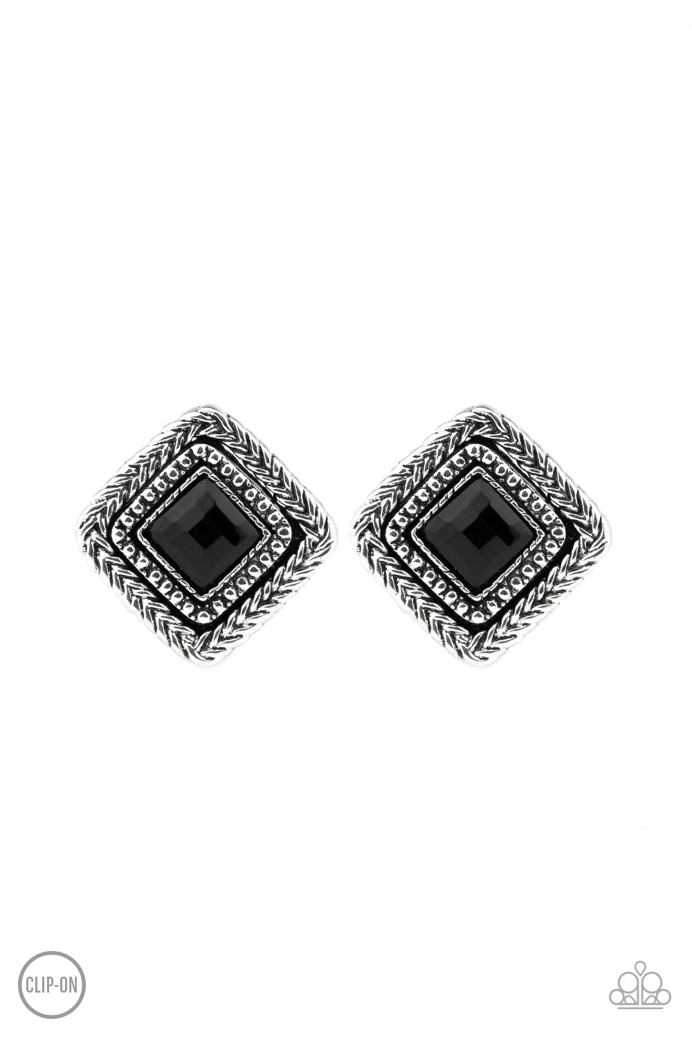 Fashion Square - Black (Clip-Ons)