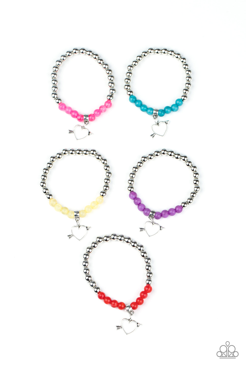Heart Charm Starlet Shimmer Bracelet