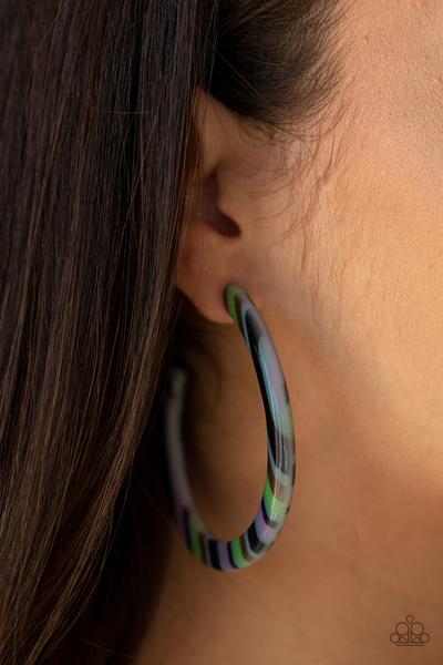HAUTE-Blooded - Green Stripe