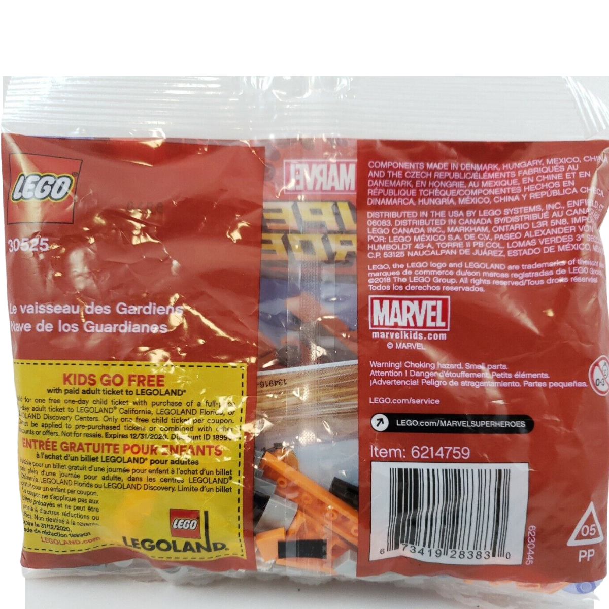 LEGO Marvel SuperHeroes 30525 The Guardians' Ship Polybag Retired New & Sealed