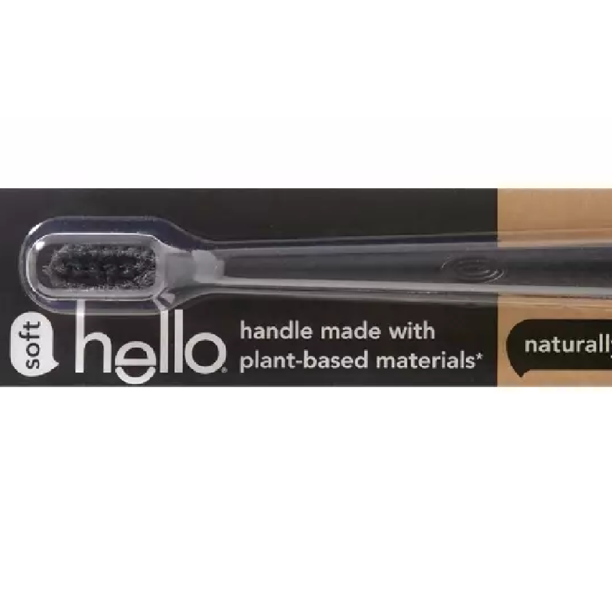 Hello Toothbrush with Charcoal Infused Soft Bristles and Travel Toothpaste New