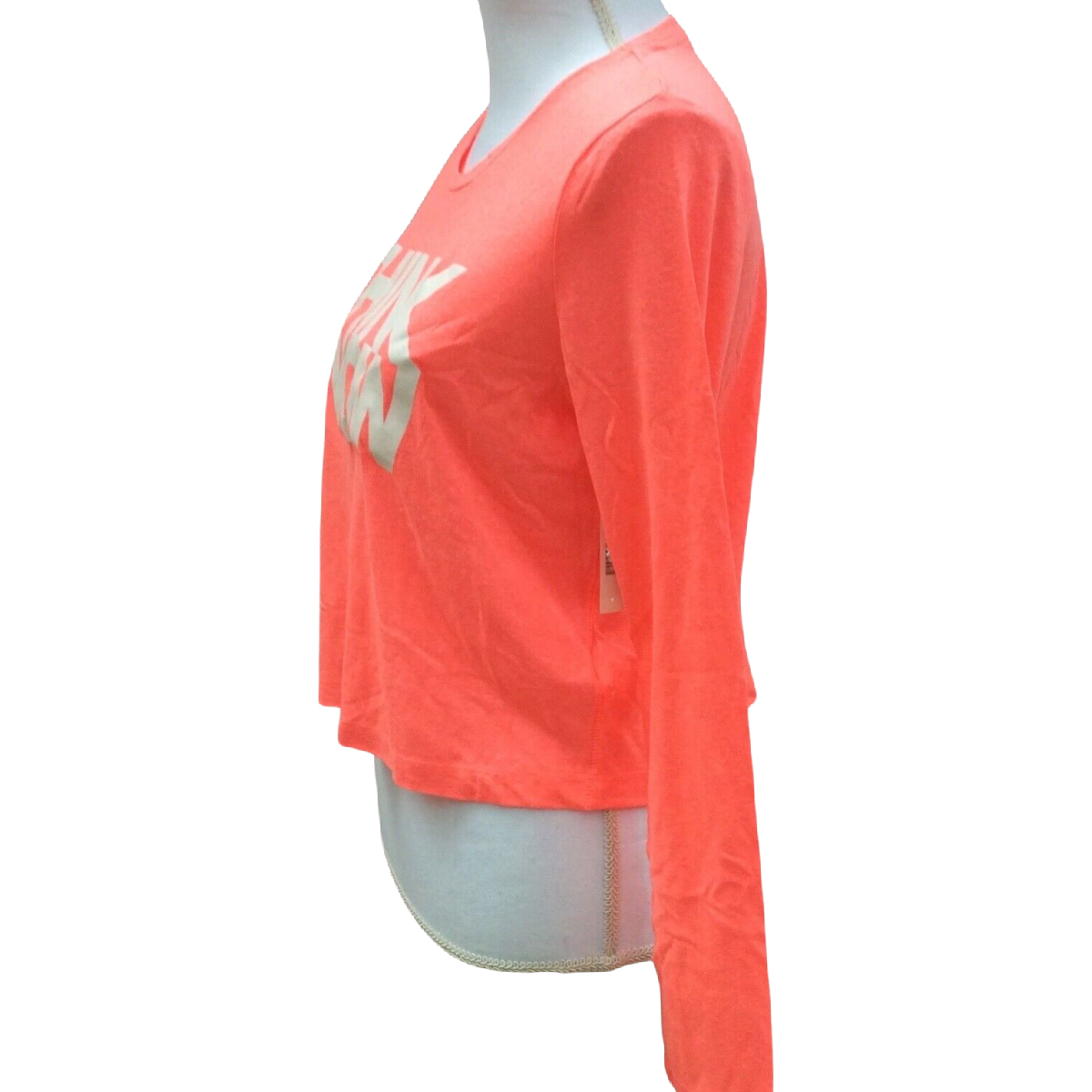 Christmas Size XXL Long Sleeve Aeropostale "Think Snow" Crop Top Shirt NWT