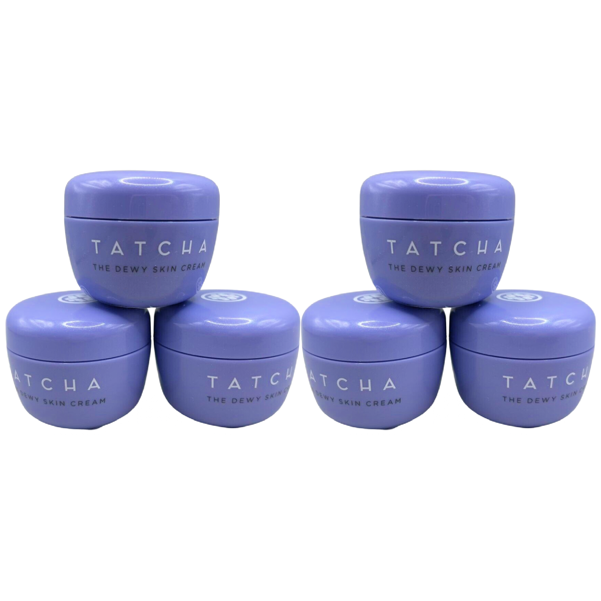 6X TATCHA The Dewy Skin Cream Travel Size - 10ml / .34 Oz Each (Lot of 6) NEW