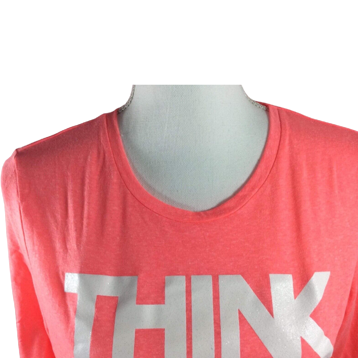 Christmas Size L Long Sleeve Aeropostale "Think Snow" Crop Top Shirt NWT