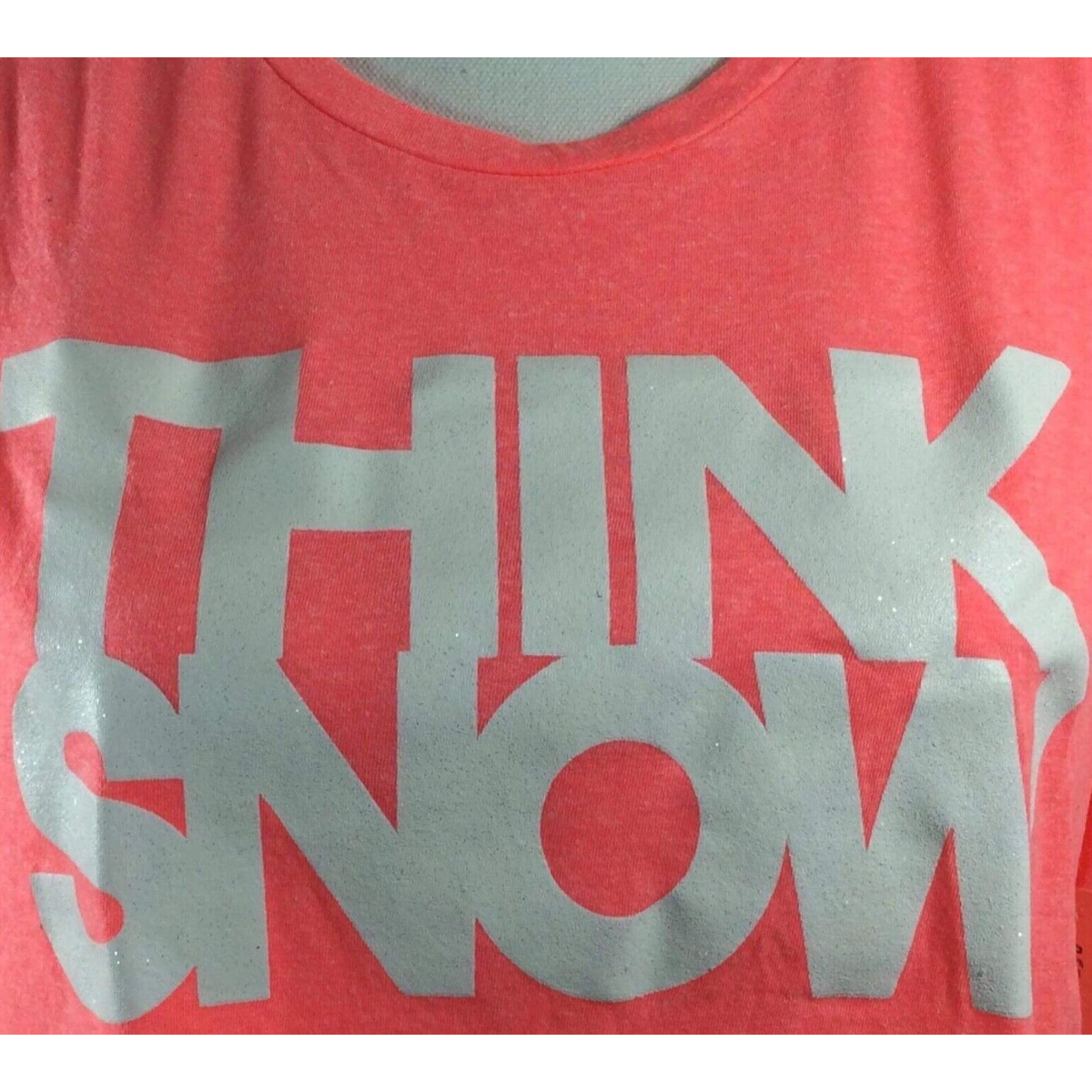 Christmas Size XXL Long Sleeve Aeropostale "Think Snow" Crop Top Shirt NWT