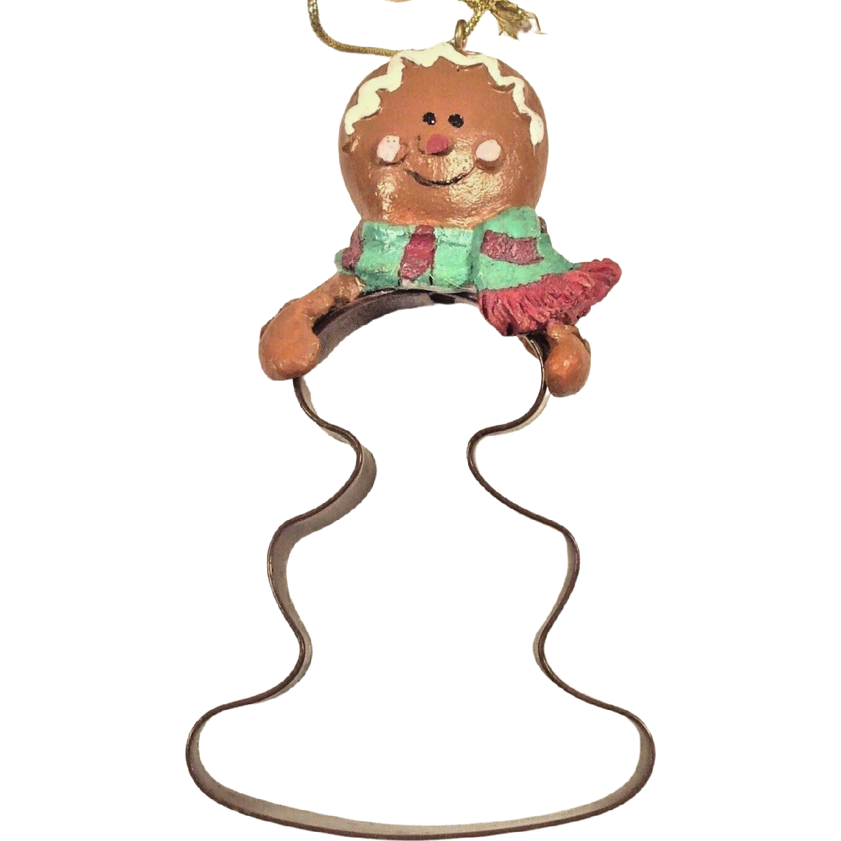 Christmas Holiday Cookie Cutter Ornaments Santa Snowman Gingerbread Man Reindeer