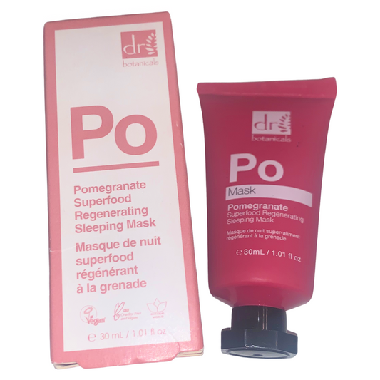 2 DR BOTANICALS Po Pomegranate Superfood Regenerating Sleeping Mask 1oz Each NIB