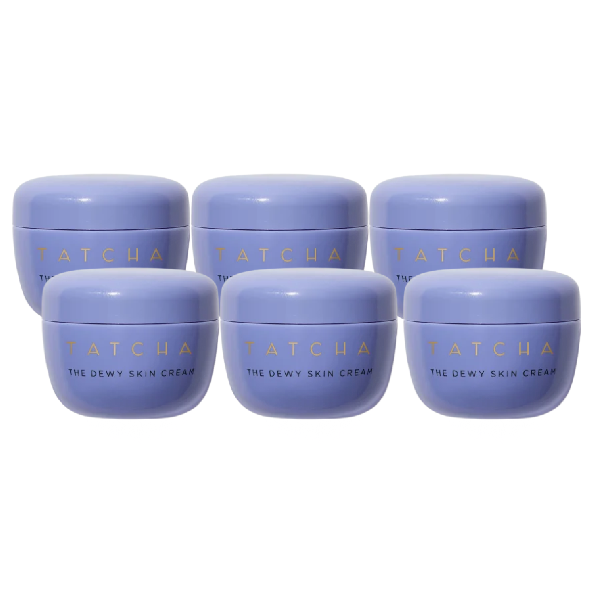 6X TATCHA The Dewy Skin Cream Travel Size - 10ml / .34 Oz Each (Lot of 6) NEW