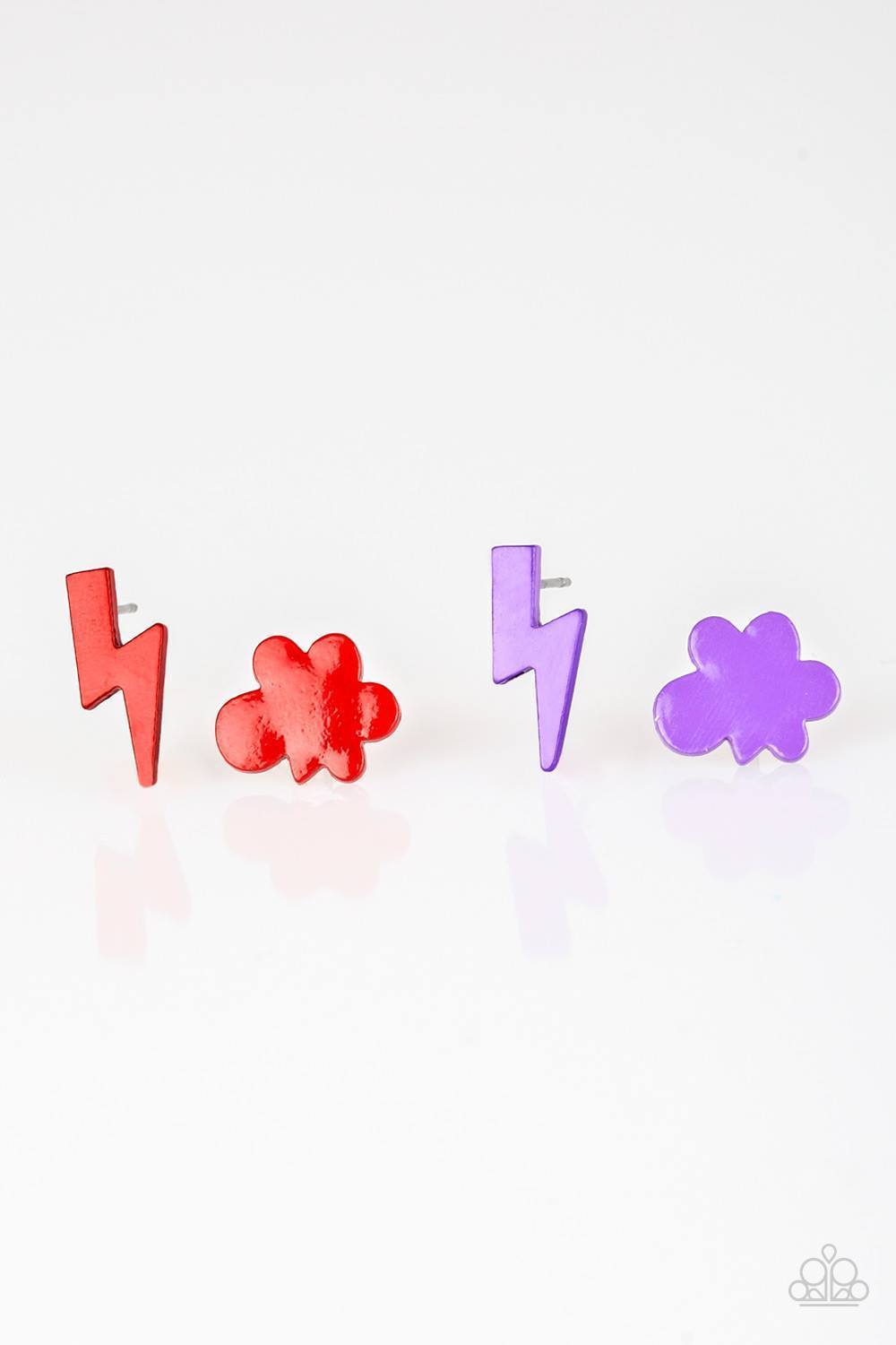 Cloud w/ Lightening Bolt Starlet Shimmer Earrings