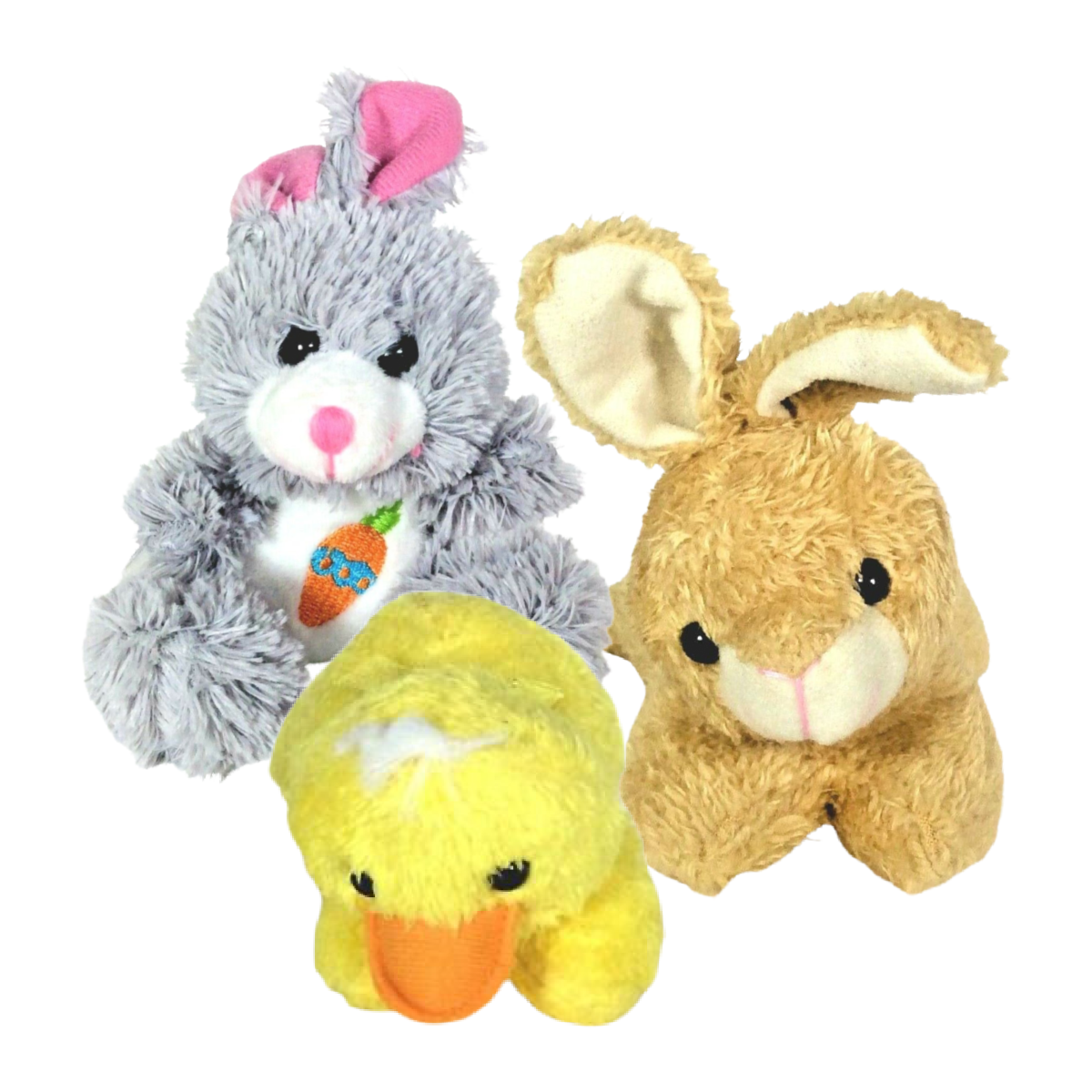 Spring Bunny Chick Stuffed Baby Soft Plush Animal 3pc Easter Lot Rabbit Chicken