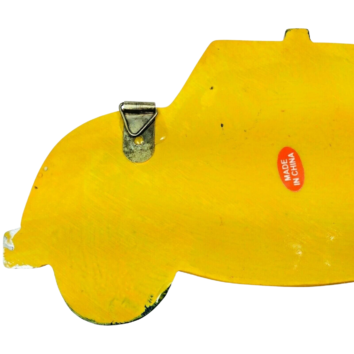 Yellow Taxi Cab Dog Puppy Leash Holder Key Hooks 7.5" Car Wall Plaque
