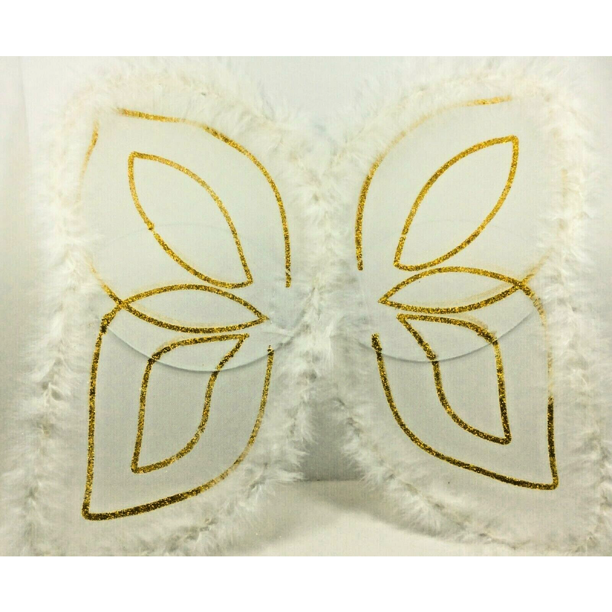 Deluxe Kids Angel Wings, Halo Costume Fairy Christmas Pageant Feather White NWT