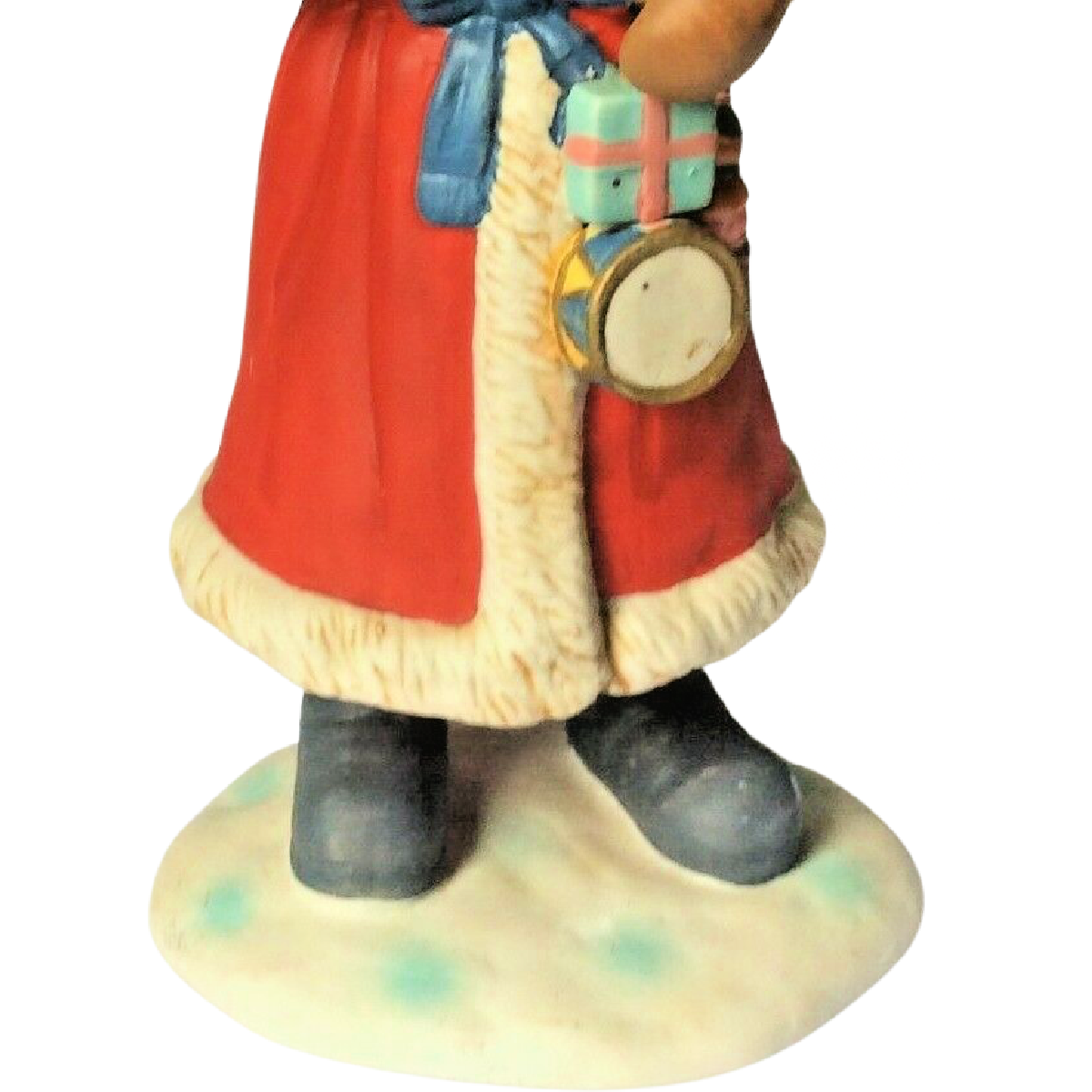 Santa Claus Christmas Porcelain Figurine Deco Lot of 2