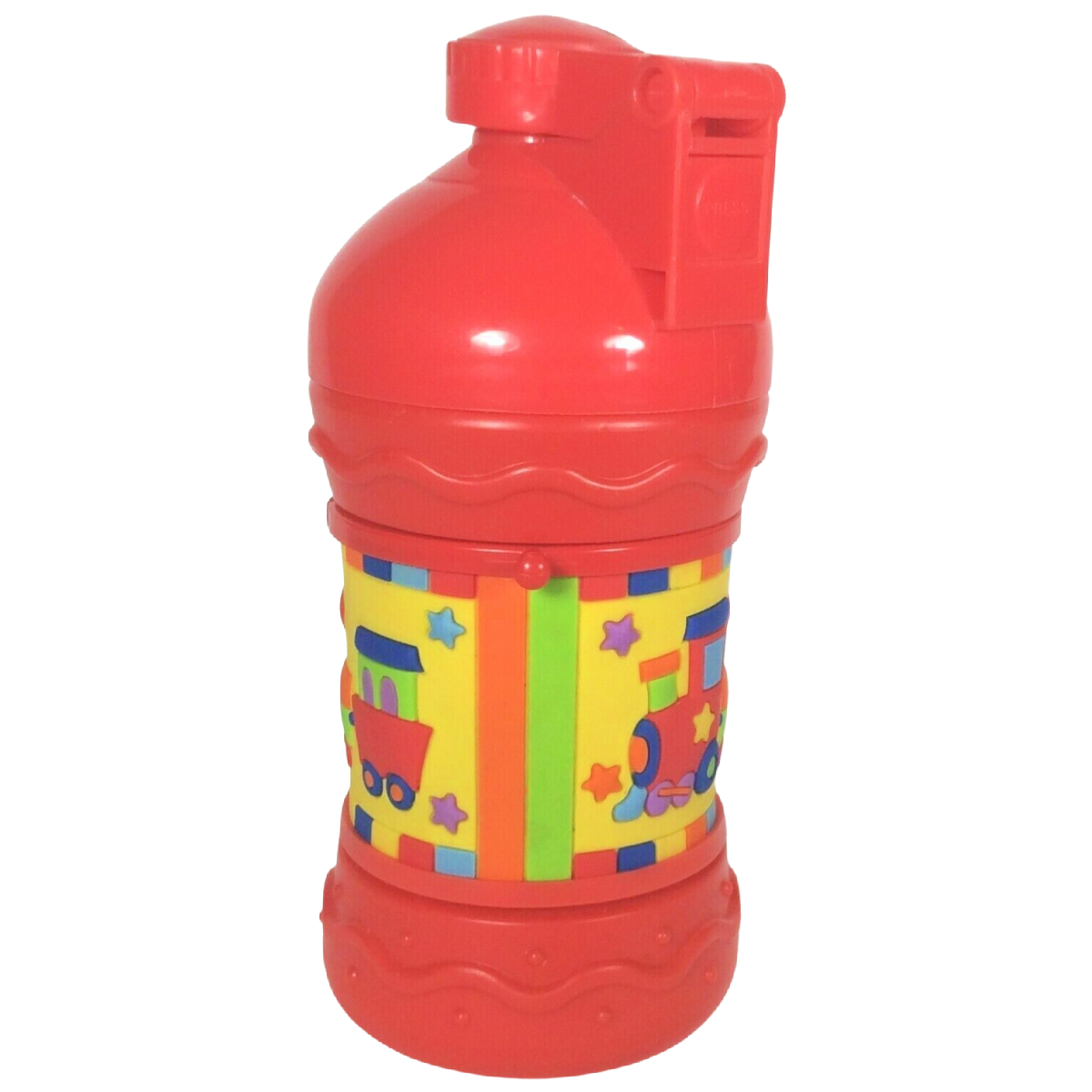 Canteen Train Thermos Toddler Reusable Water Bottle Drink Straw Travel Cup Red