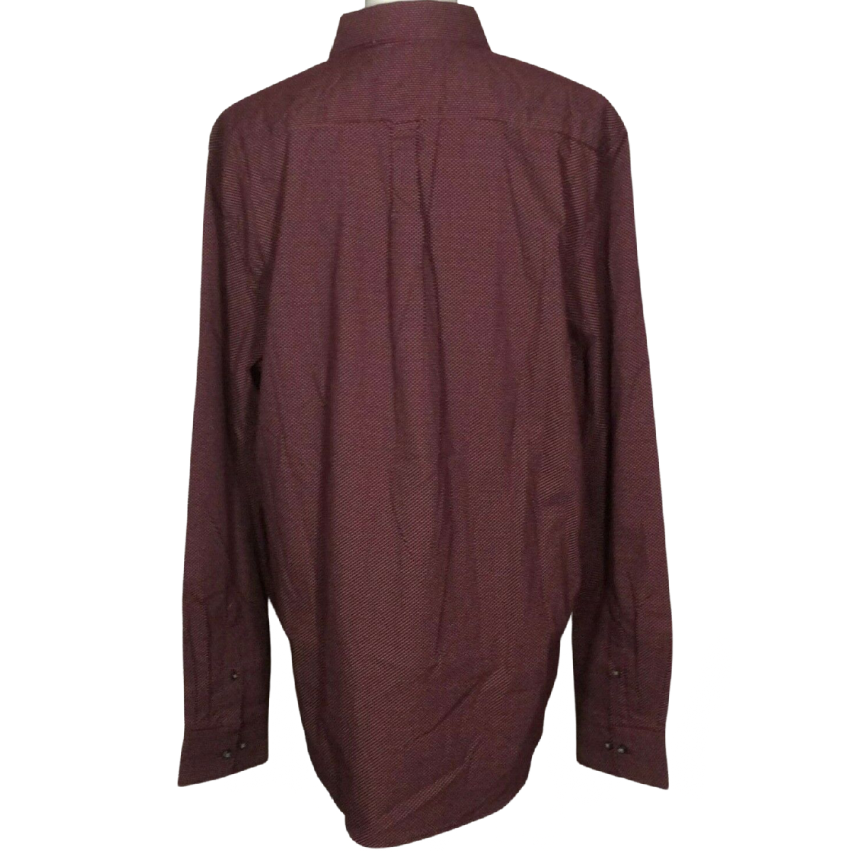Demin & Flower Ricky Singh Men Button Up Shirt Marron Polka Dot New Size XL