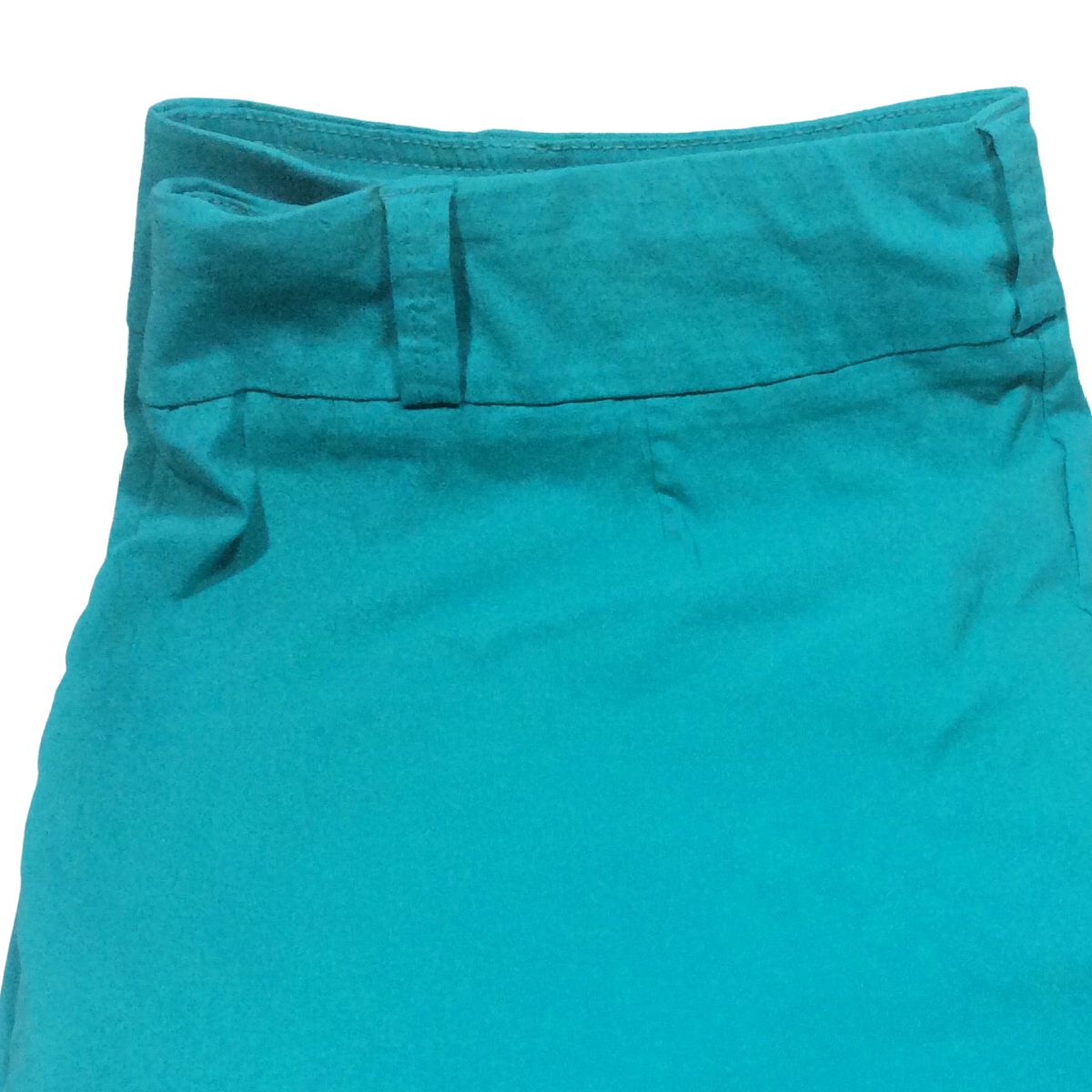 Lifestyle Attitude Capri Pants Turquoise Women's Size 22W Stretch Flat Front